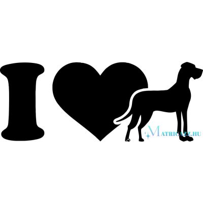 Német dog matrica 6