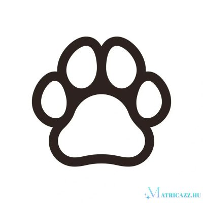 Szimpla kutyatappancs matrica