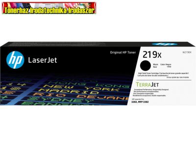 HP W2190X Eredeti Toner Black 3,2K No.219X