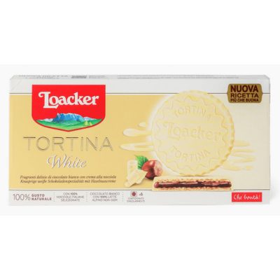 Loacker fehércsokoládés tortina 125 g