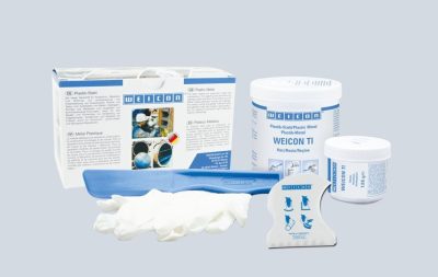 WEICON TI - kétkomponensű TITÁN töltött kopás- és hőálló epoxi gyanta massza - 0,5 kg