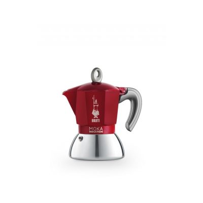 BIALETTI Moka Induction kotyogós kávéfőző 2 csészés piros