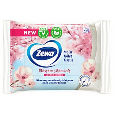 Zewa Blossom Moments nedves toalettpapír 42db