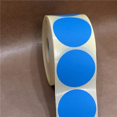 60mm körcímke - KÉK 1000 db/40gy