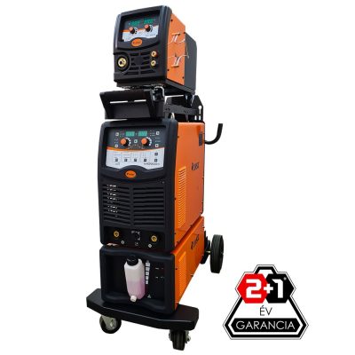 Jasic MIG 500 (N398) inverteres hegesztőgép+külső toló+vízhűtő egység+heg.kocsi