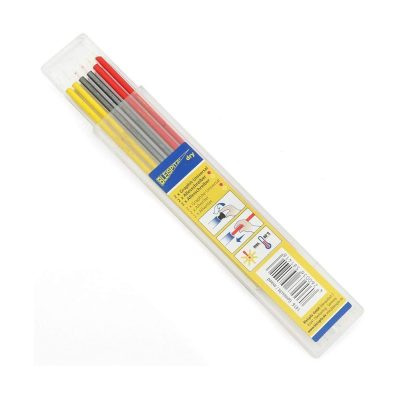 BLEISPITZ dry mélyfurat jelölőhöz töltőbetét grafit/piros/citromsárga 3x2db