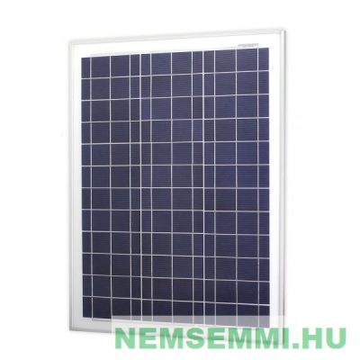 12V 50W Napelem polykristályos polikristályos Méret: (H x Sz x Ma) 670 x 610 x 35 mm Nem napkollektor, de jó ár!