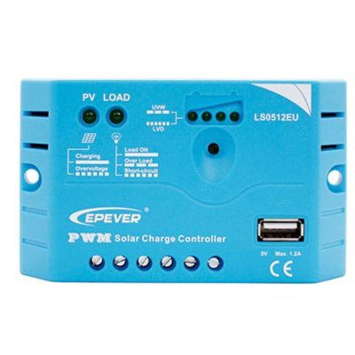 12V 5A Napelem töltésvezérlő extra USB csatlakozás PWM vezérlés