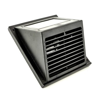 Napelemes szellőztető ventillátor oldalfalra helyezhető szellőztetés 65 m3/óra fekete