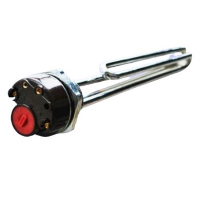 Fűtőbetét fűtőpatron 230V 3000W cekász 1+1/4" azaz 5/4" beépített termosztát Elektromos tartály tároló bojler számára 3 kW