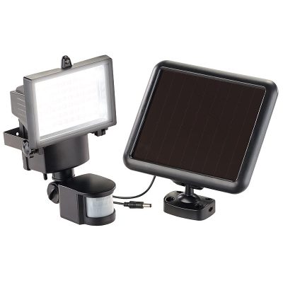 Napelem LED reflektor, mozgásérzékelő 600 lumen IP44 külön szerelhető napelemmel