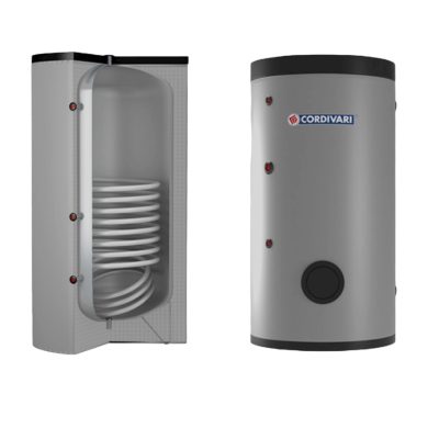 Cordivari indirekt 800 Bolly1 ST WC 1 hőcserélős álló melegvíz tároló hőcserélő felülete 2,7 m2