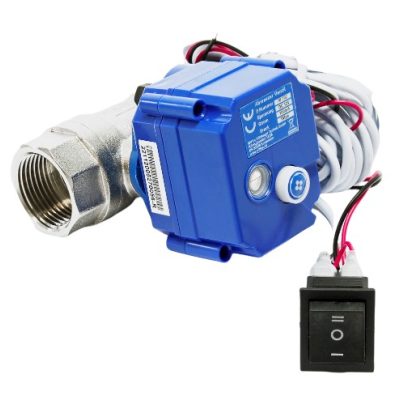 Motoros szelep gyengeáramú 12V kapcsolóval pl. lakókocsikhoz 