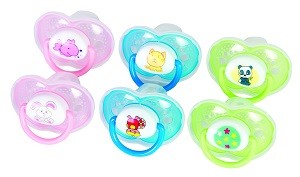 2 db Baby Bruin szillikon játszócumi kupakkal 1-es méret - kék