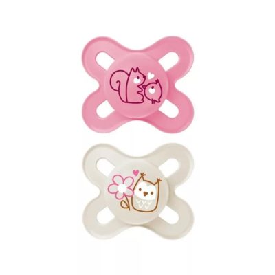 MAM PURE Start szilikon DUPLA cumi 0+ hónap - lila