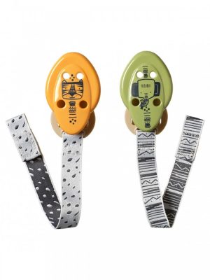 Tommee Tippee cumitartó lánc 2 db - citromsárga,narancssárga