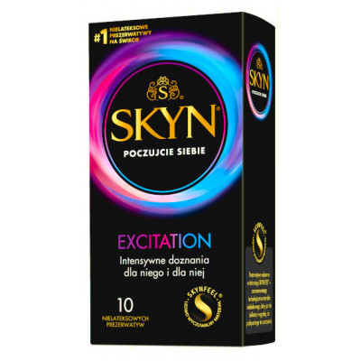 SKYN® Excitation 10 db óvszer - Nincs latex. Nincs allergia.