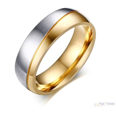 Nemesacél kő nélküli férfi karika gyűrű 70 Marina extra