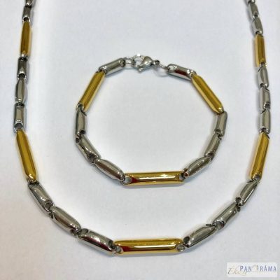 Multicolor Nemesacél Nyaklánc, Karkötő szett - Flavia