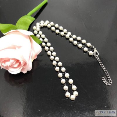  Gold Filled White nyaklánc - gyöngyi