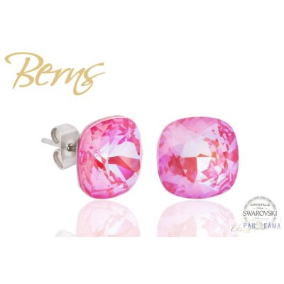 Swanis® kristállyal készült beszúrós fülbevaló- Lotus Pink 10