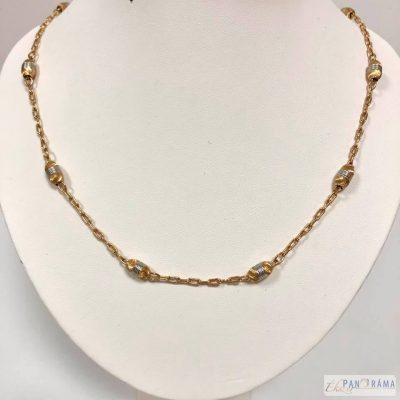  18 K Gold Filled multicolor nyaklánc - Iringó