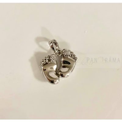 White Gold Filled medál nyaklánccal - Prága