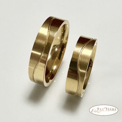 Nemesacél karikagyűrű, kő nélküli - Helia Gold