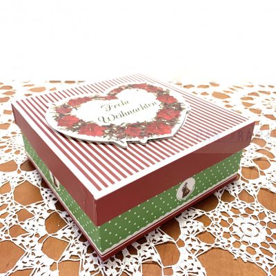 Díszdoboz karácsonyi - 3D szív