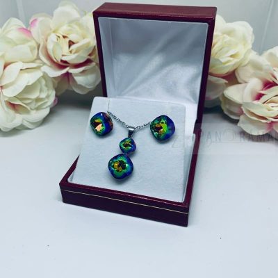 Swanis® párna kristályos Crysteel nyaklánc és fülbevaló szettben - Clara sphinx 12 mm