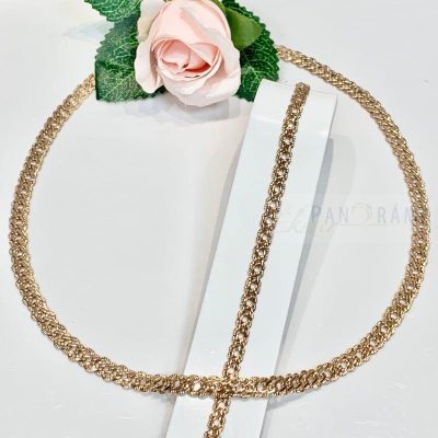  18K Gold Filled nyaklánc, karkötő szett - Amarilla