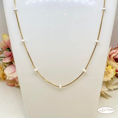  18K Gold Filled gyöngyös nyaklánc - Selena 50