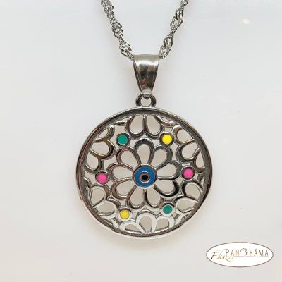 Nemesacél nyaklánc medállal - Jasmin