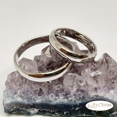 White Gold Filled karika gyűrű - Classic 