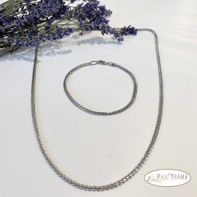  White Gold Filled szett Nyaklánc és karkötő - Borka