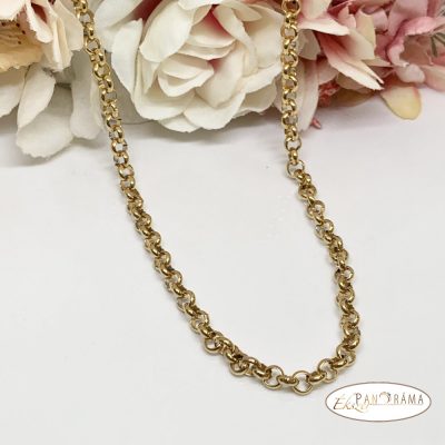 Nemesacél aranyozott Nyaklánc - Jácint