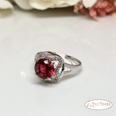 White Gold Filled kristályos gyűrű - Margot