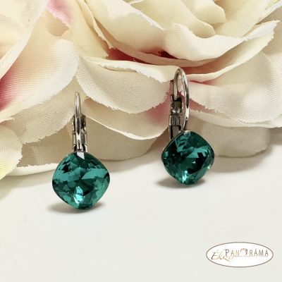 Antiallergén, Swanis® párna kristályos francia kapcsos fülbevaló - Lili Blue zircom 10