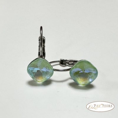 Antiallergén, Swanis® párna kristályos, francia kapcsos fülbevaló - Lili Peridot MI 10