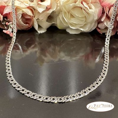  White Gold Filled, antiallergén nyaklánc - Classical 