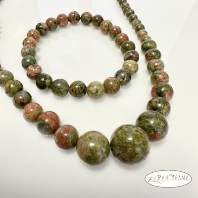 ÁSVÁNYKŐ NYAKLÁNC ÉS KARKÖTŐ SZETT - UNAKIT MAX