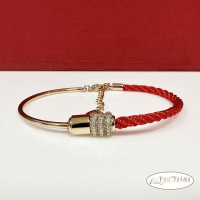 Antiallergén, 18K Gold Filled zsinóros karkötő- Naomi