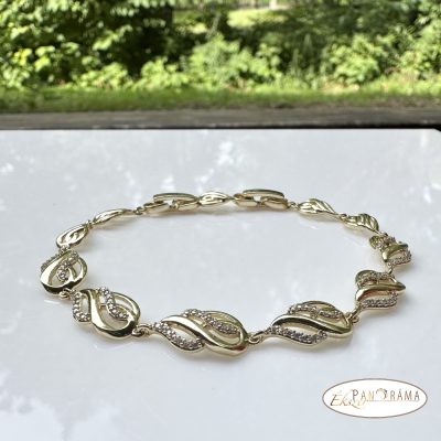 14K Gold Filled kristályos karkötő - Christine