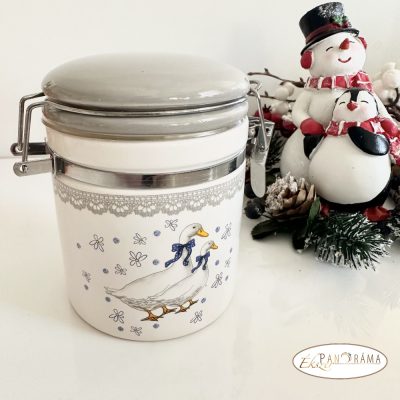 Kerámia csatos üveg- Liba