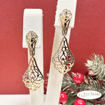 Antiallergén, Gold Filled lógós fülbevaló - Elly multicolor