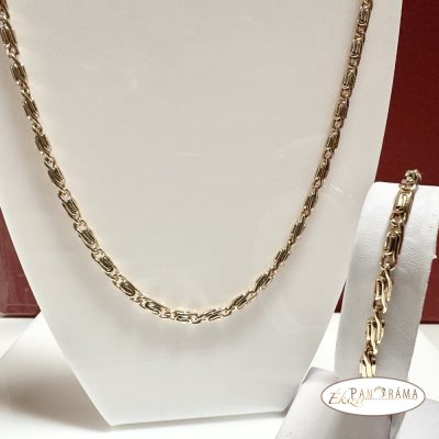 Antiallergén, 18K Gold Filled szett, nyaklánc karkötővel- Zoe