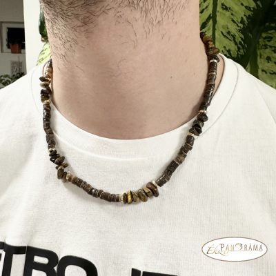 ÁSVÁNYKŐ FÉRFI NYAKLÁNC - Tigrisszem