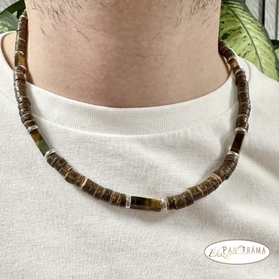 ÁSVÁNYKŐ FÉRFI NYAKLÁNC - Tigrisszem