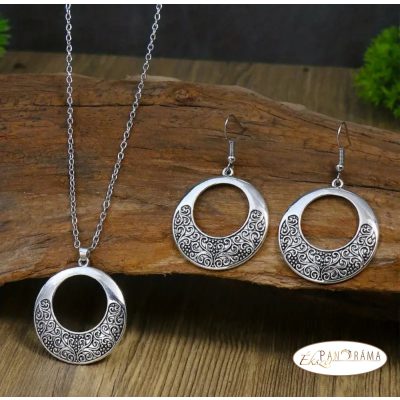  Vintage ezüst színű szett - Antikolt