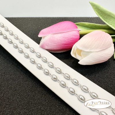 Nemesacél alapú Gyöngyös nyaklánc - Erica